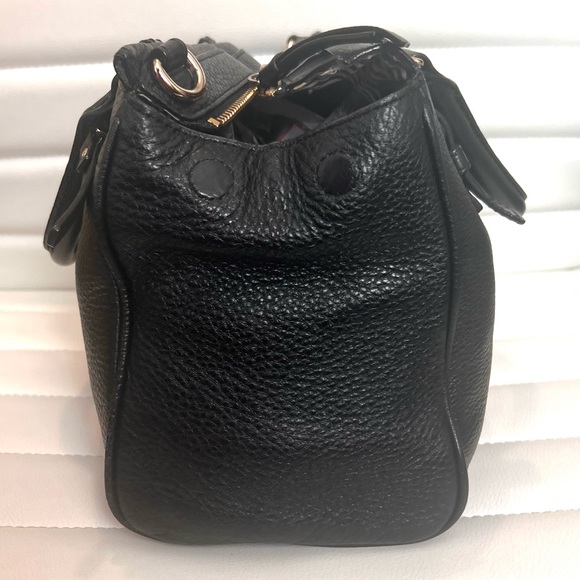 Kate Spade Black Leather Jackson Street Satchel Good Condition - Picture 9 of 13
